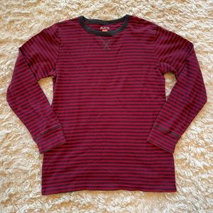 The Children’s place long sleeve red and grey striped shirt boys size 14